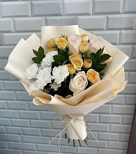 Букет цветов из:  Розы и Хризантемы #REPLACE_PRED# Панино