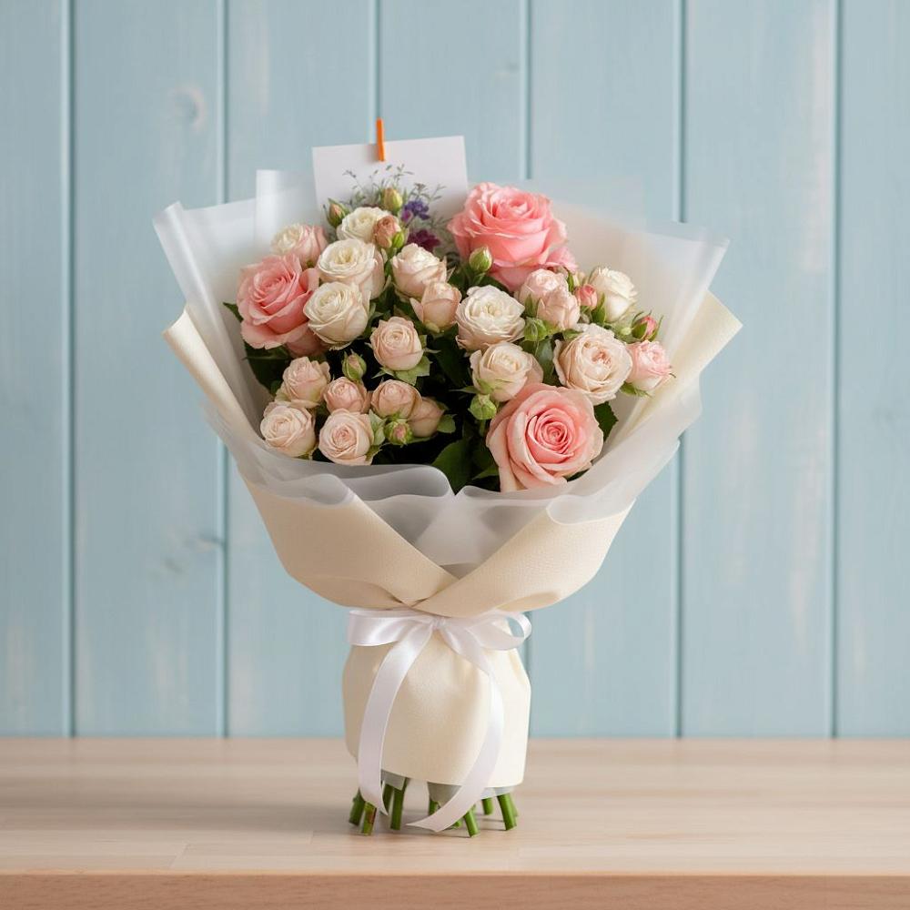 Букет цветов из: Розы в Панино