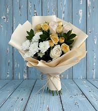 Букет цветов из:  Розы и Хризантемы в Панино