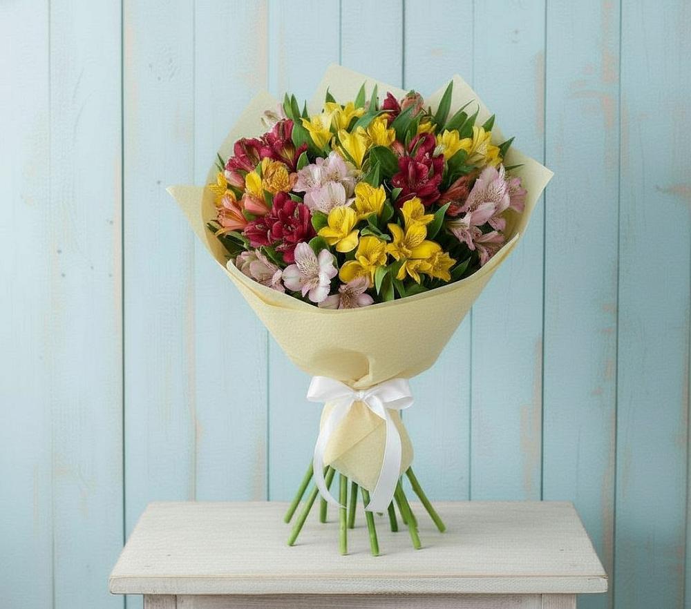 Букет цветов из: Альстромерии в Панино