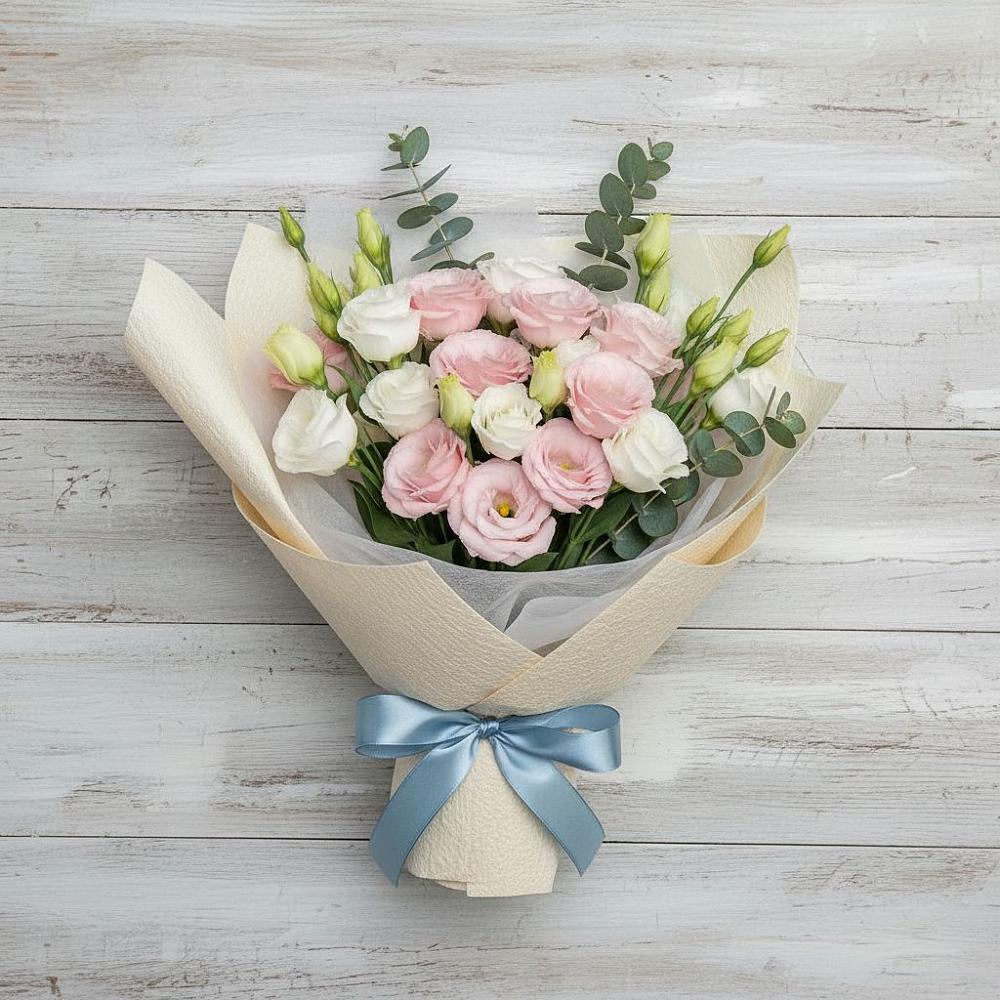 Букет цветов из: Лизиантусы в Панино